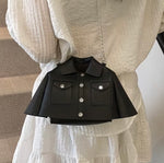 Tüyöbi Black Jacket-Shaped Crossbody