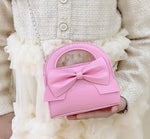 Mini Pink Bow Crossbody bag with Chain Strap