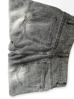 Grey Acid Wash Wide Leg Jeans – Size XS – High Waisted Baggy Fit