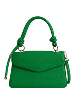 Vibrant Emerald Green Quilted Shoulder bag – Top Handle & Crossbody
