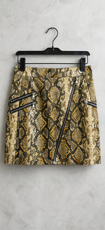 Bershka snakeskin mini skirt - Size S  / EU 36)