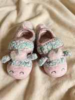 F&F Girls Unicorn Slippers Size 6-7 EU 23-24 | Baby Toddler Pom Pom Boucle Slipper Shoes BNWT